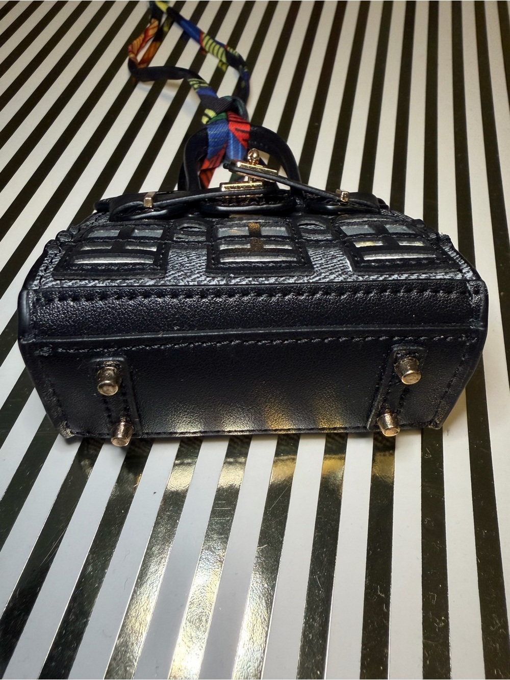 Black Birkin Bag Charm with Feet - Picture 4 of 5